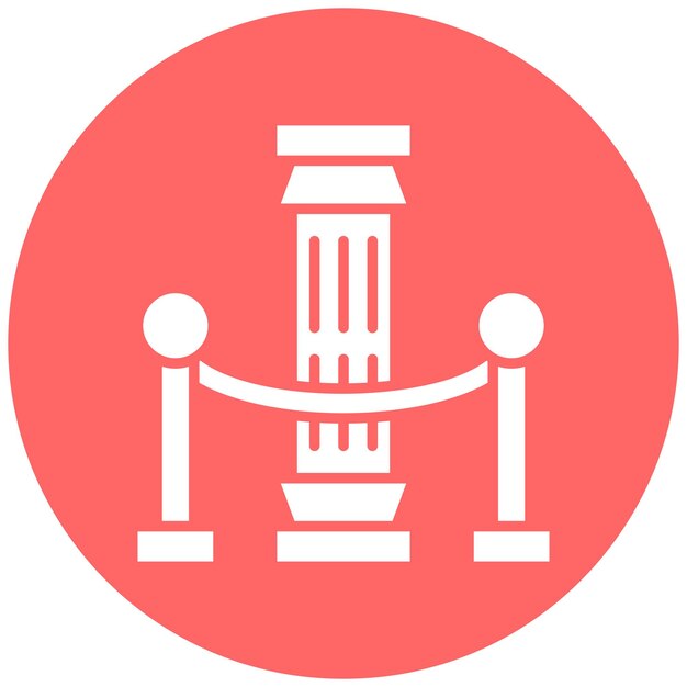 Vector Design Exhibition History Icon Style