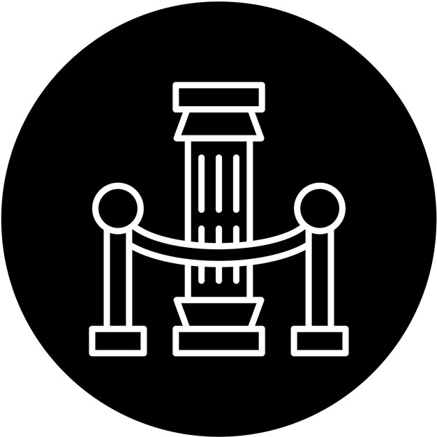 Vector Design Exhibition History Icon Style