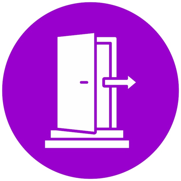 Vector Design Exit Icon Style