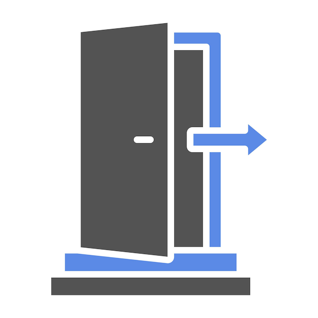 Vector vector design exit icon style