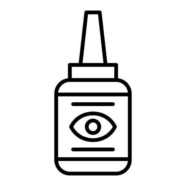 Vector vector design eye drop icon style