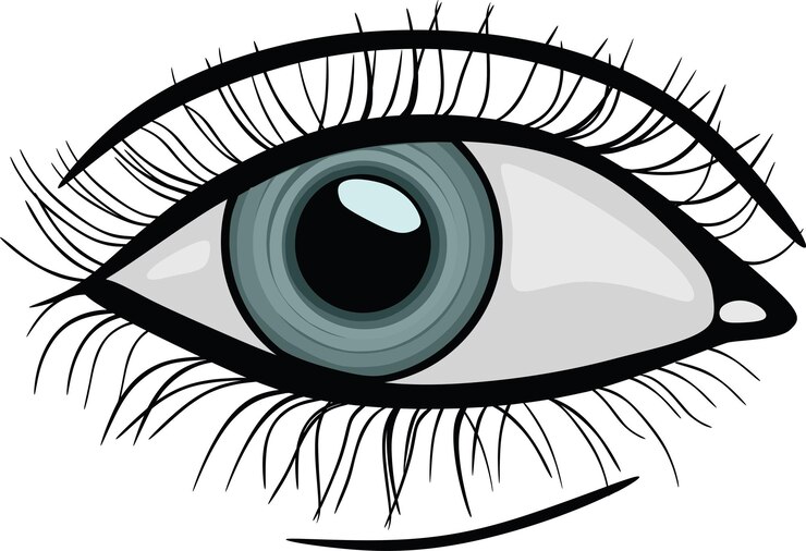 Vector design eye handmade silhouette