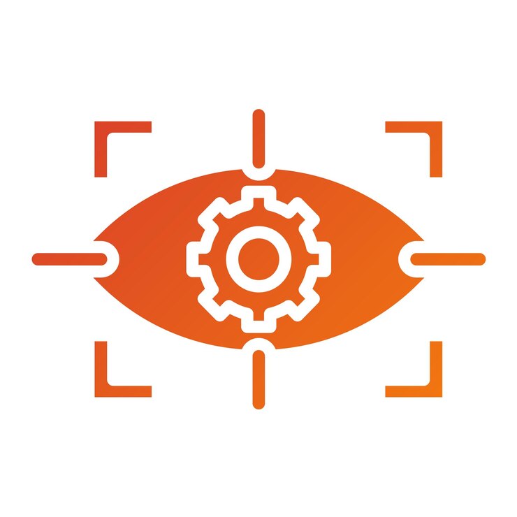 Vector vector design eye scanner icon style
