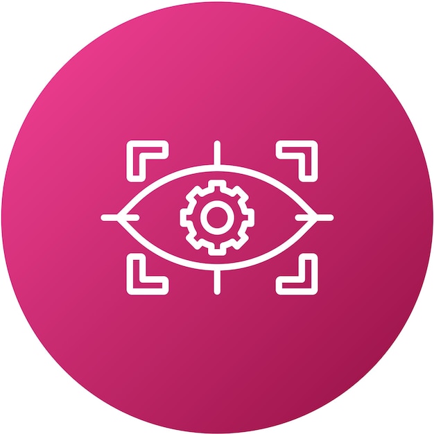 Vector vector design eye scanner icon style