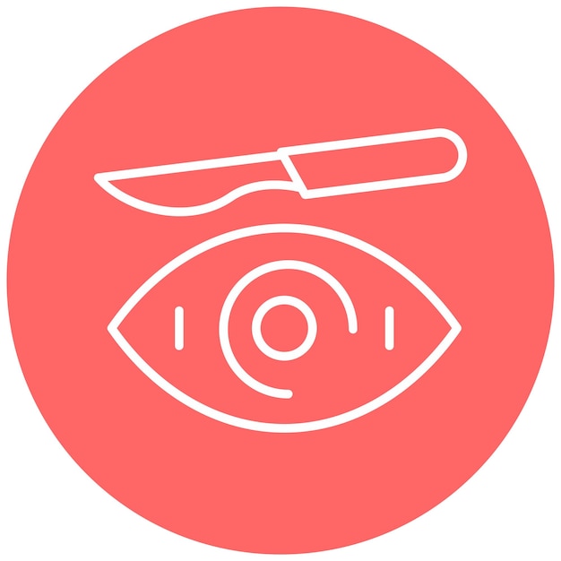 Vector Design Eye Surgery Icon Style