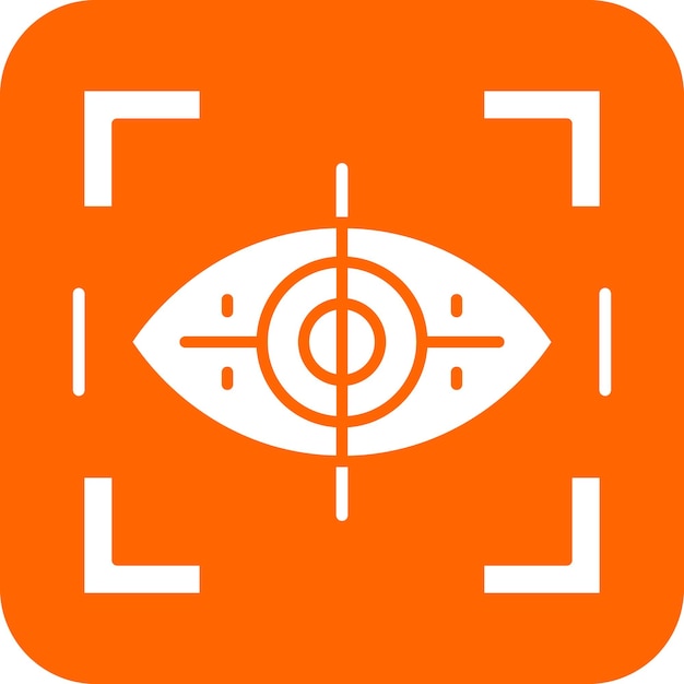 Stile di icona di tracciamento oculare a progettazione vettoriale