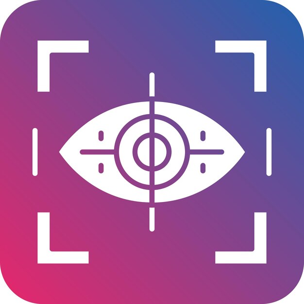 Vector vector design eye tracking icon style