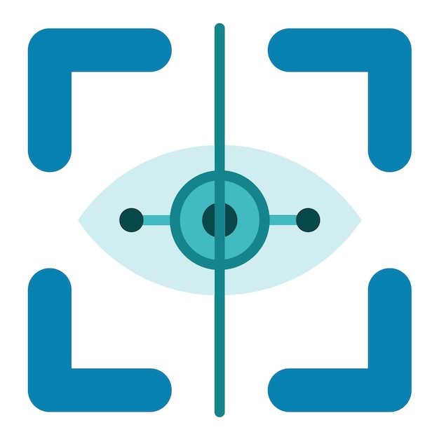 Vector vector design eye tracking icon style