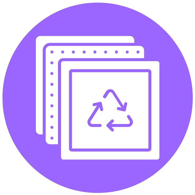 Vector Design Fabric Recycle Icon Stijl