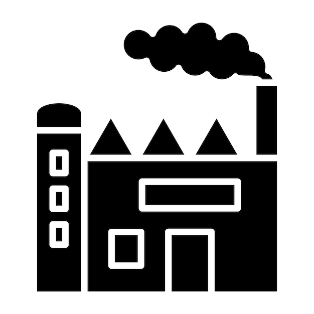 Vector Design Factory Pollution Icon Style