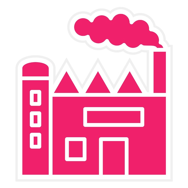 Vector Design Factory Vervuiling Icon Stijl