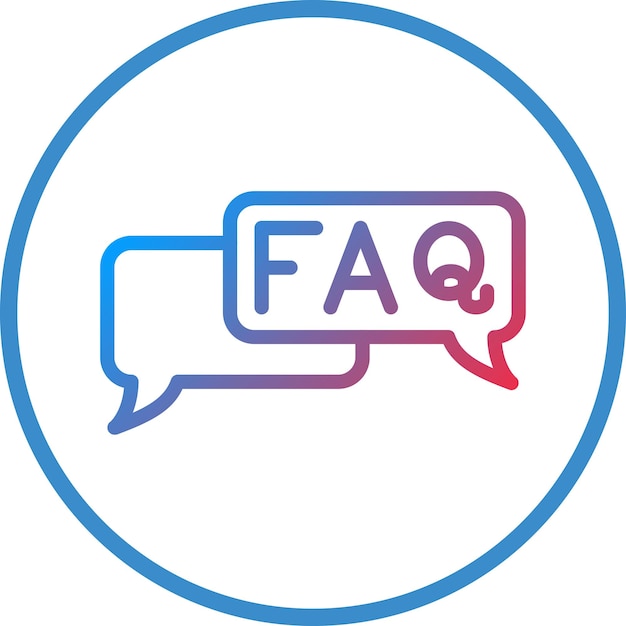 ベクトルデザイン FAQ アイコンスタイル