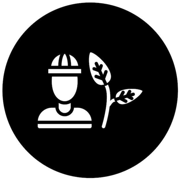 Vector vector design farmer icon style