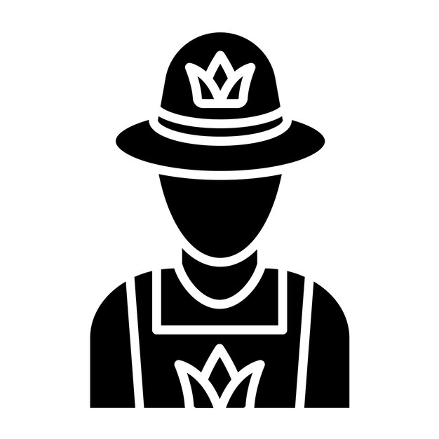 Векторный дизайн Farmer Icon Style