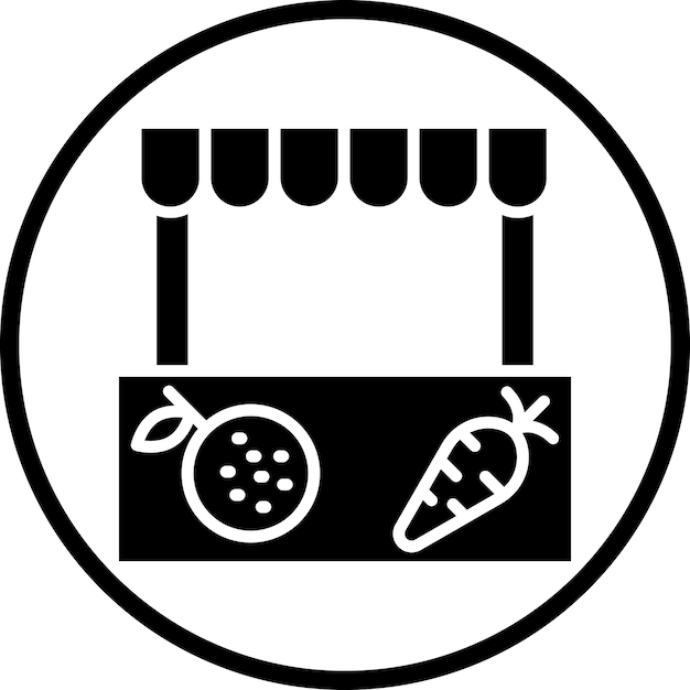 Vector design farmers market icon style (stile di icona del mercato degli agricoltori)