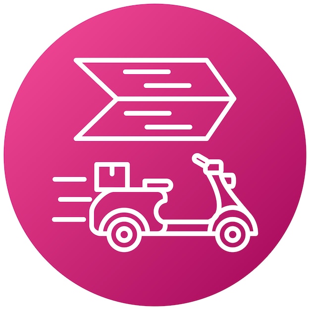 Vector vector design fast delivery icon style