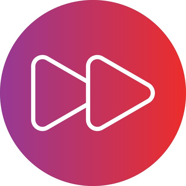 Векторный дизайн Стиль иконки Fast Forward