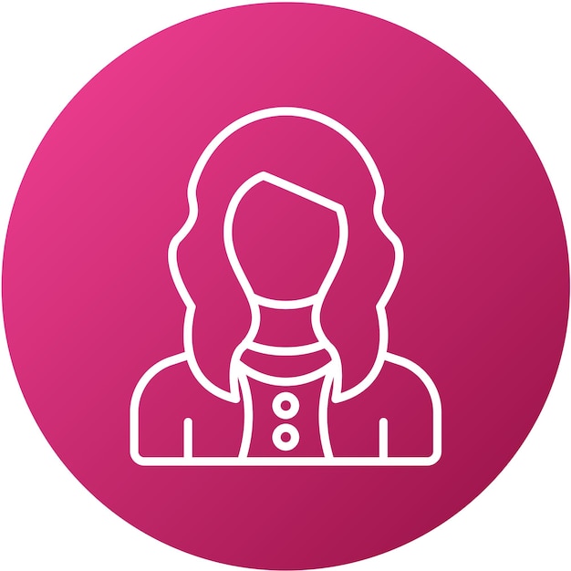 Vector Design Female Model Icon Style