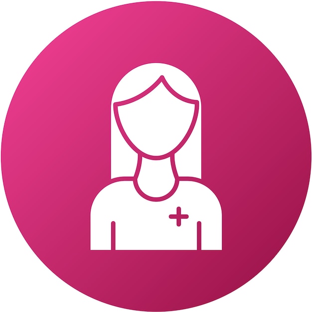 Vector vector design female patient icon style