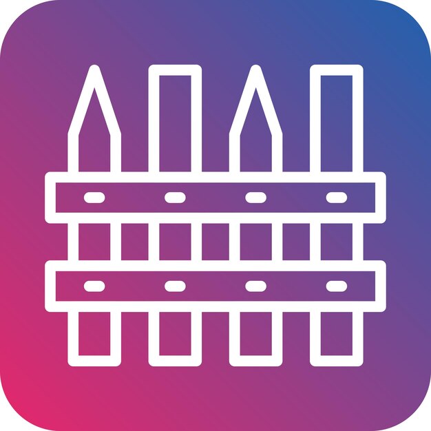 Vector Design Fence Icon Style