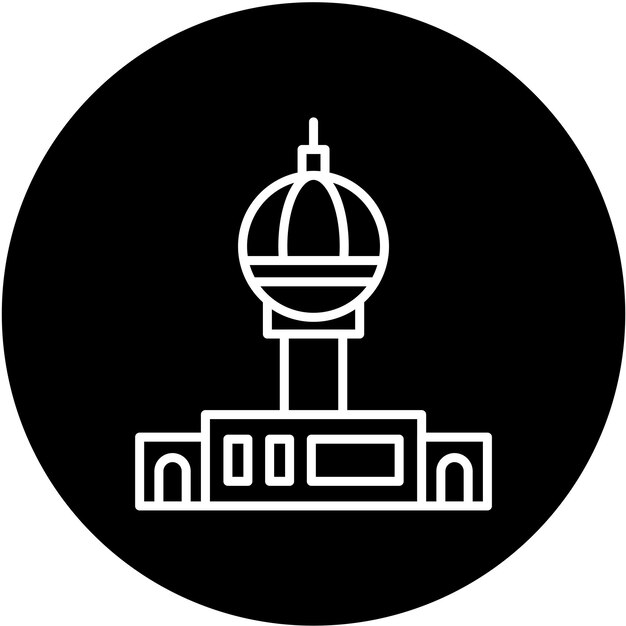 Vector Design Fernsehturm Berlijn Icon Style