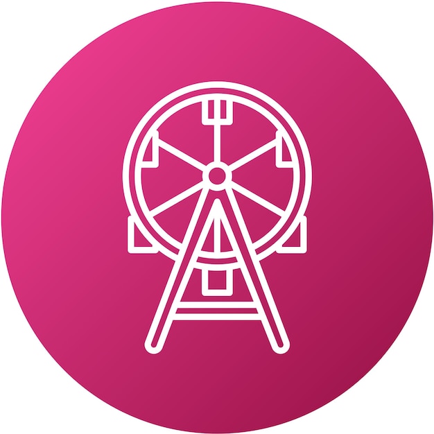 Vector vector design ferris wheel icon style