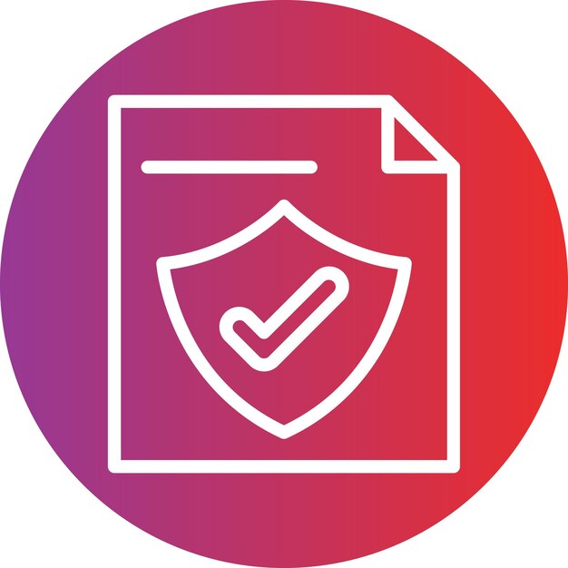 Vector Design File Protection Icon Style