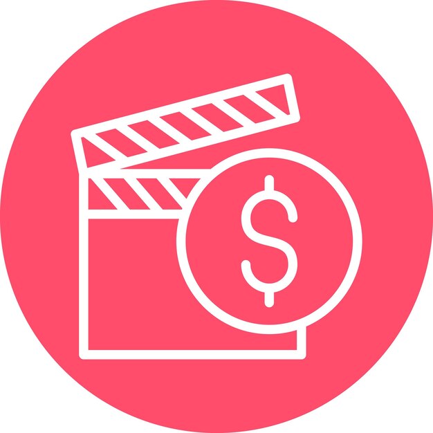 vector design film budget icon style