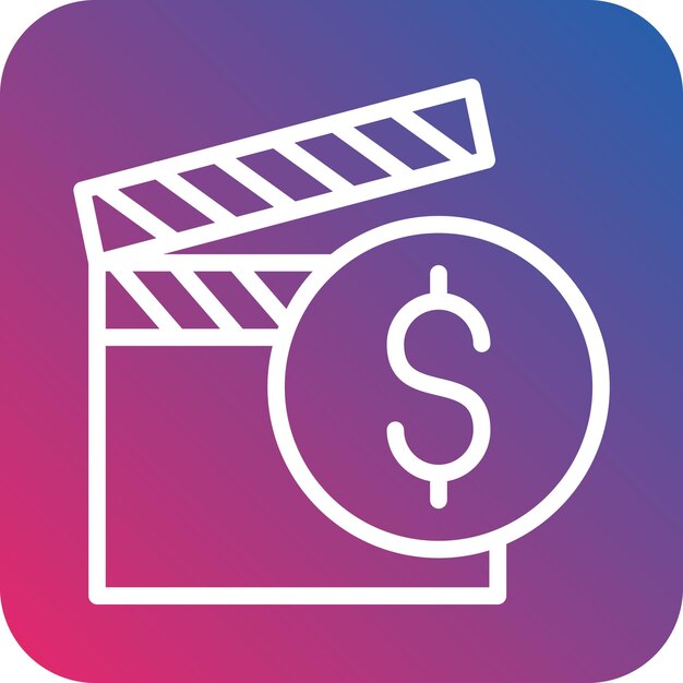 vector design film budget icon style