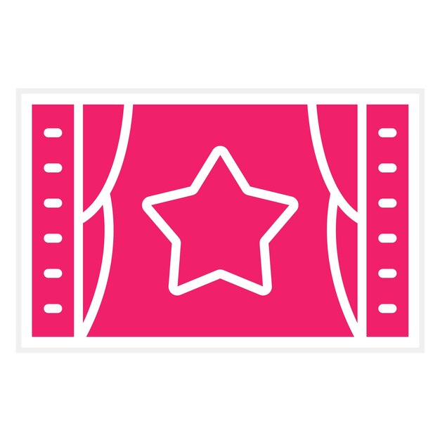 Vector design film premiere icon style