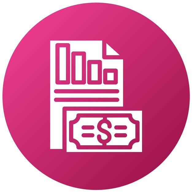 Vector Design Financial Statements Icon Style