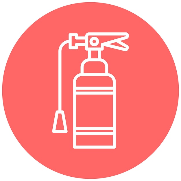 Vector Design Fire Extinguisher Icon Style