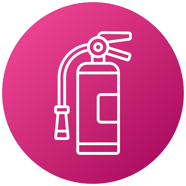 Vector vector design fire extinguisher icon style