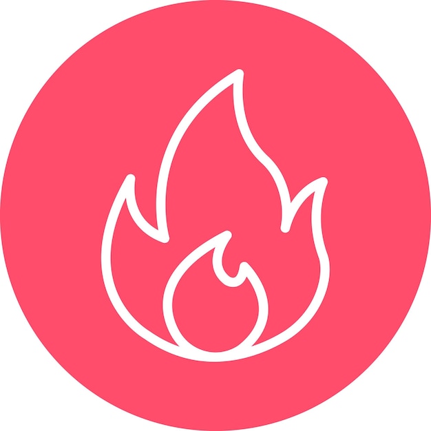 Vector Design Fire Icon Style