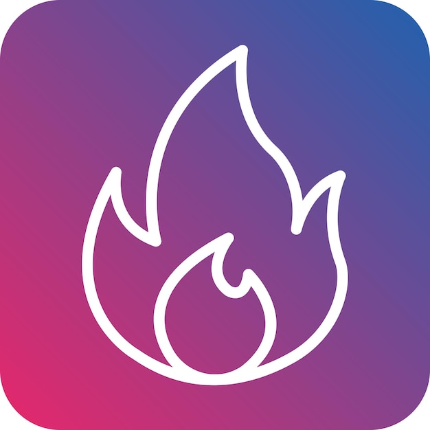 Vector vector design fire icon style