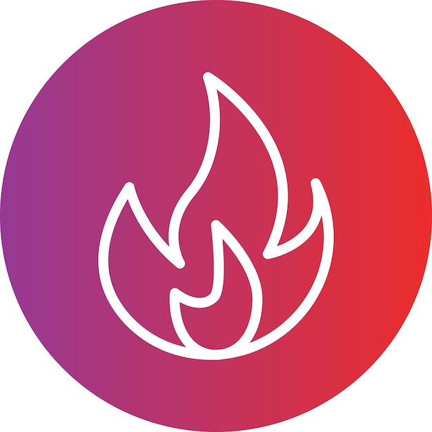 터 디자인 화재 아이콘 스타일