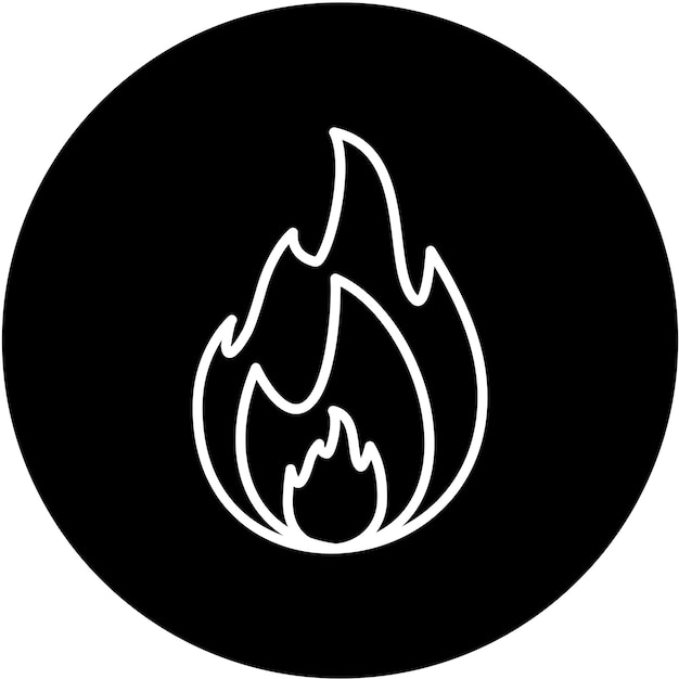 ベクトル vector design fire icon style