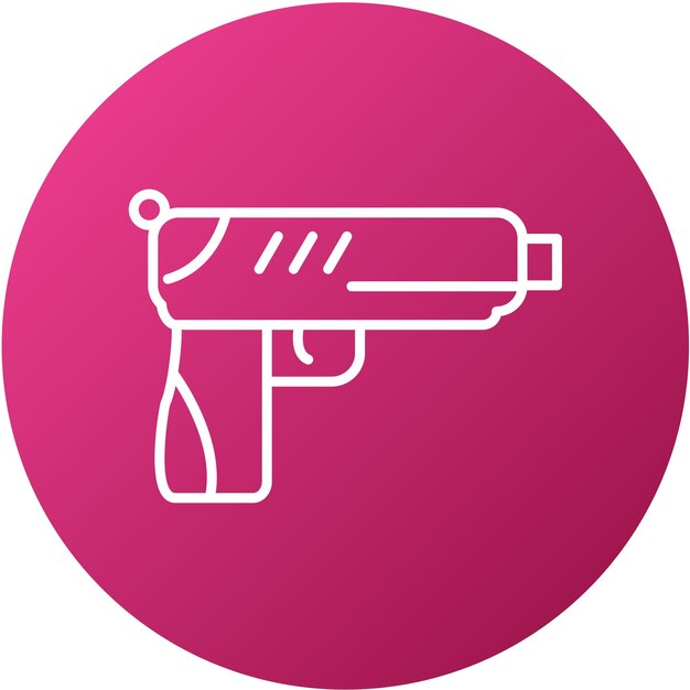 Vector Design Firearm Icon Style