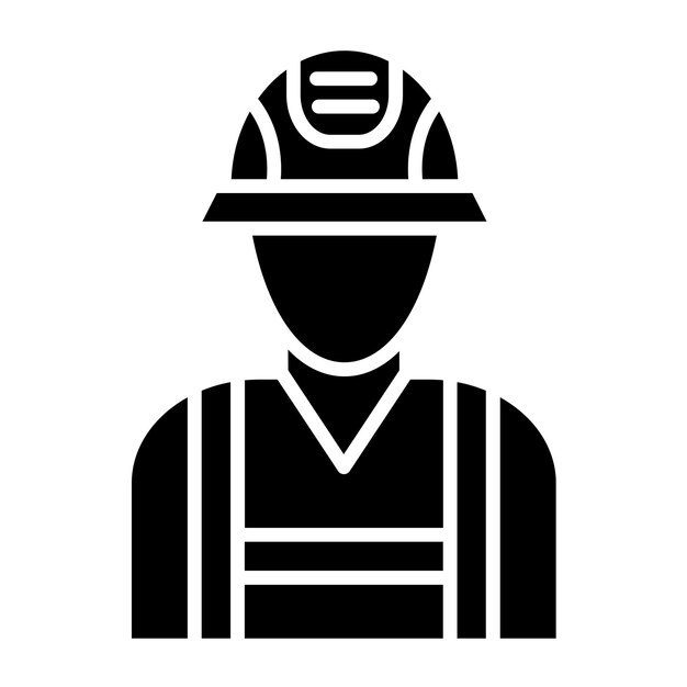 Векторный дизайн Fireman Icon Style