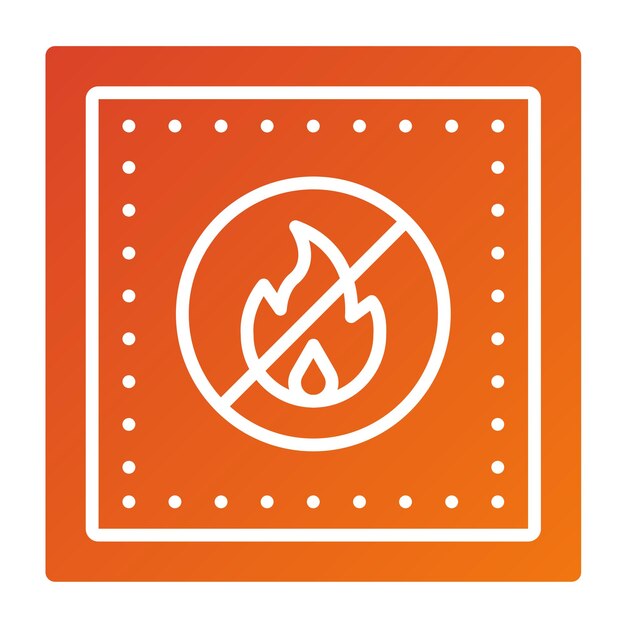 Vector Design Fireproof Icon Style