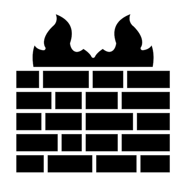 Vector Design Firewall Icon Style