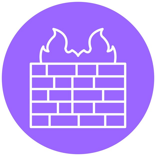 Vector Design Firewall Icon Style