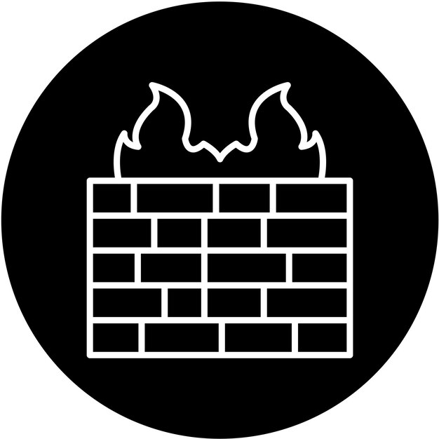 Vector Design Firewall Icon Style