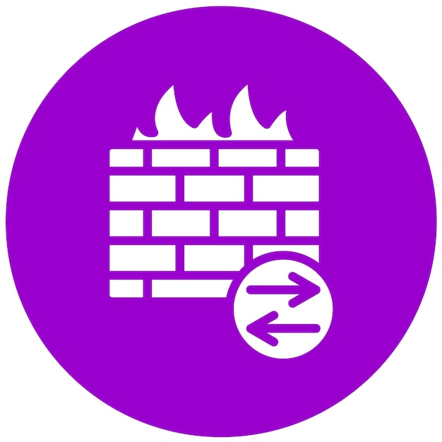 Vector Design Firewall Switch Icon Style