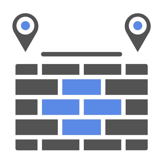 Vector Design Firewall Zone Icon Style