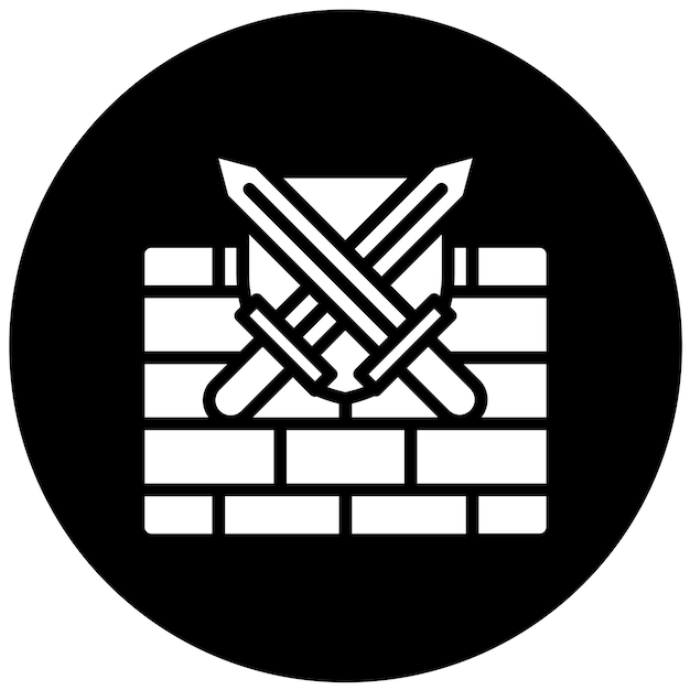 ベクトル vector design firewallguardian icon style