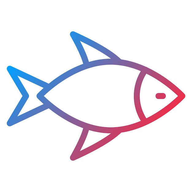 Vector Design Fish Icon Style