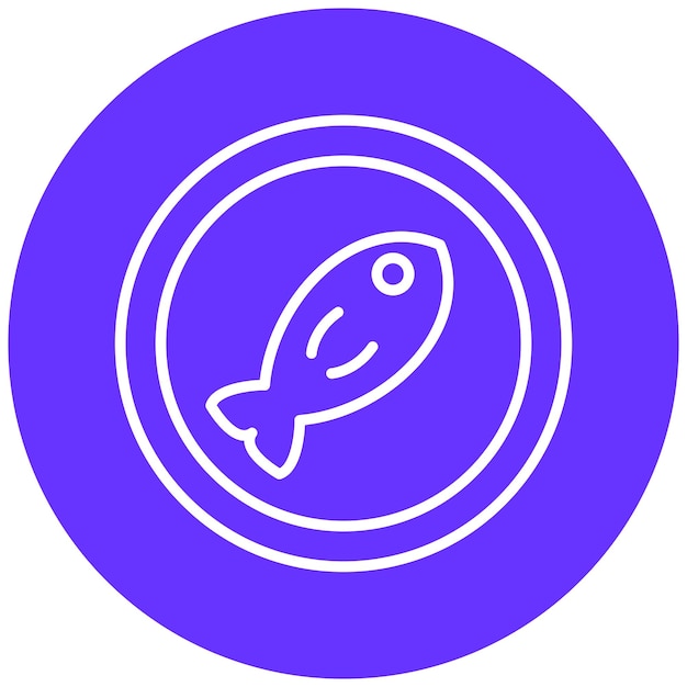 Vector Design Fish Icon Style