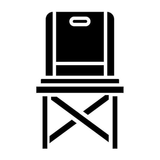 Vector Design Fishing Chair Icon Style