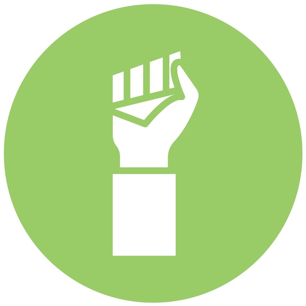 Vector vector design fist icon style